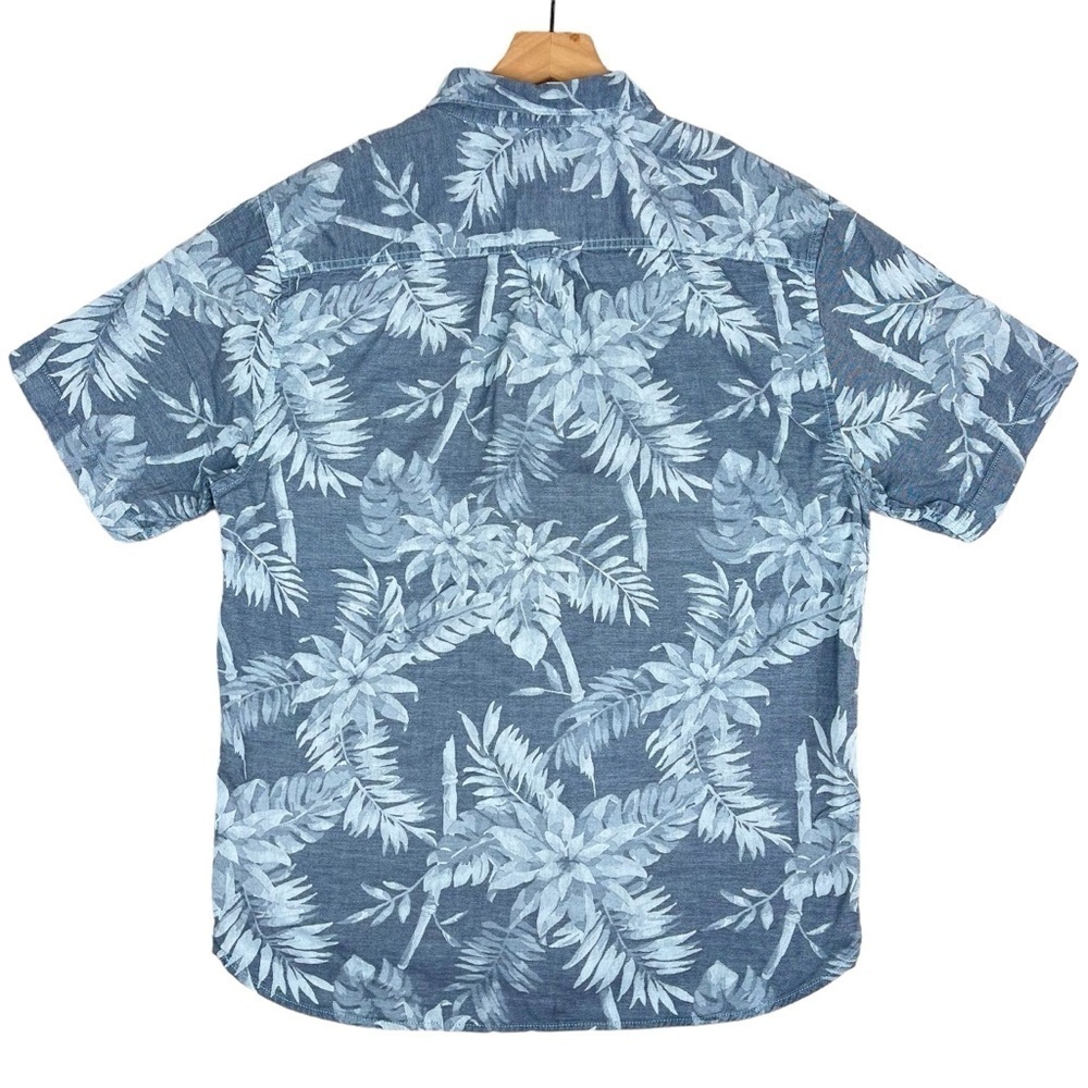 Tommy Bahama Tropical Tones Shirt Mens Medium Floral Print Button Up Blue - Picture 5 of 9